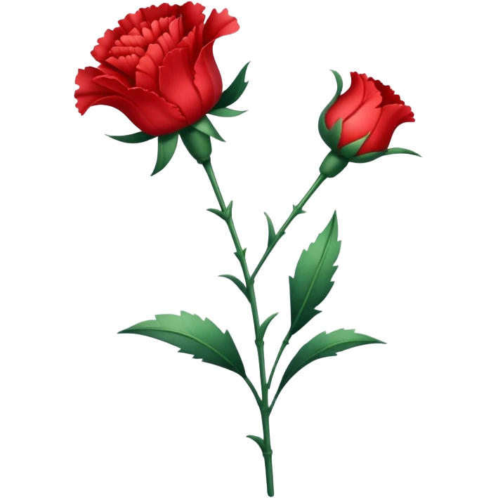 cravo vermelho emoji