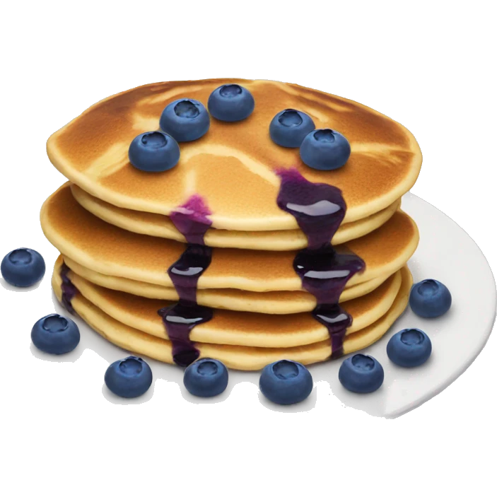 Blueberry pancakes emoji