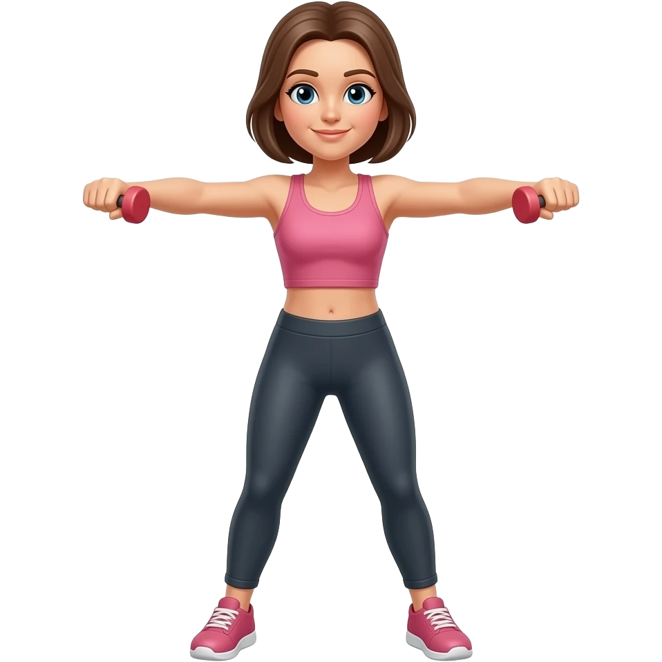 Treino braço feminino emoji