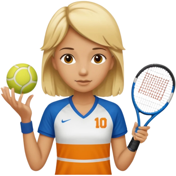 tennis girl jersey emoji