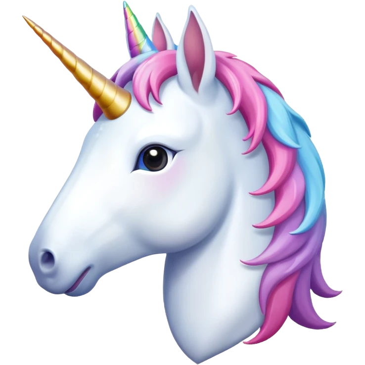 unicorn, front view emoji