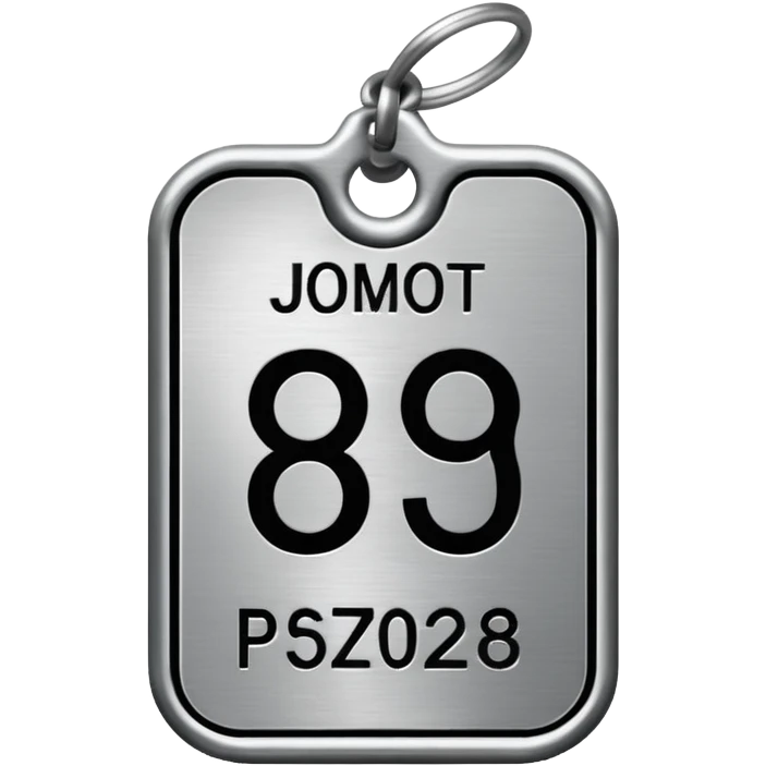 prisoner number tag emoji