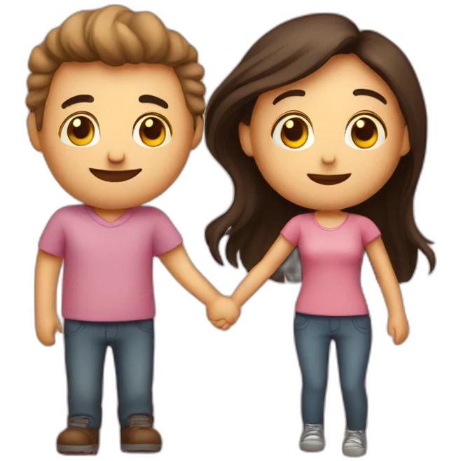 You and me are in love emoji