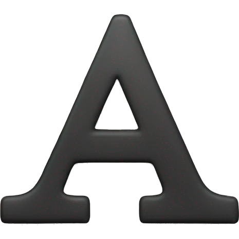 letter A emoji