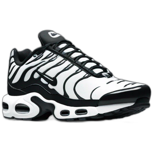 3D perspective nike tn black emoji