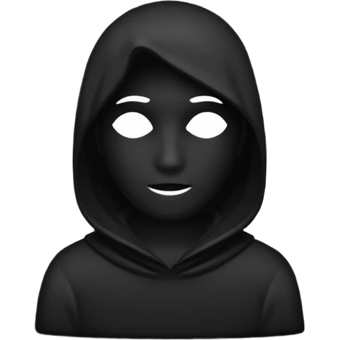 silueta negra persona sin cara emoji