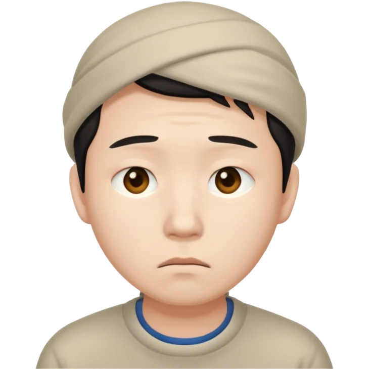 sad asian man emoji