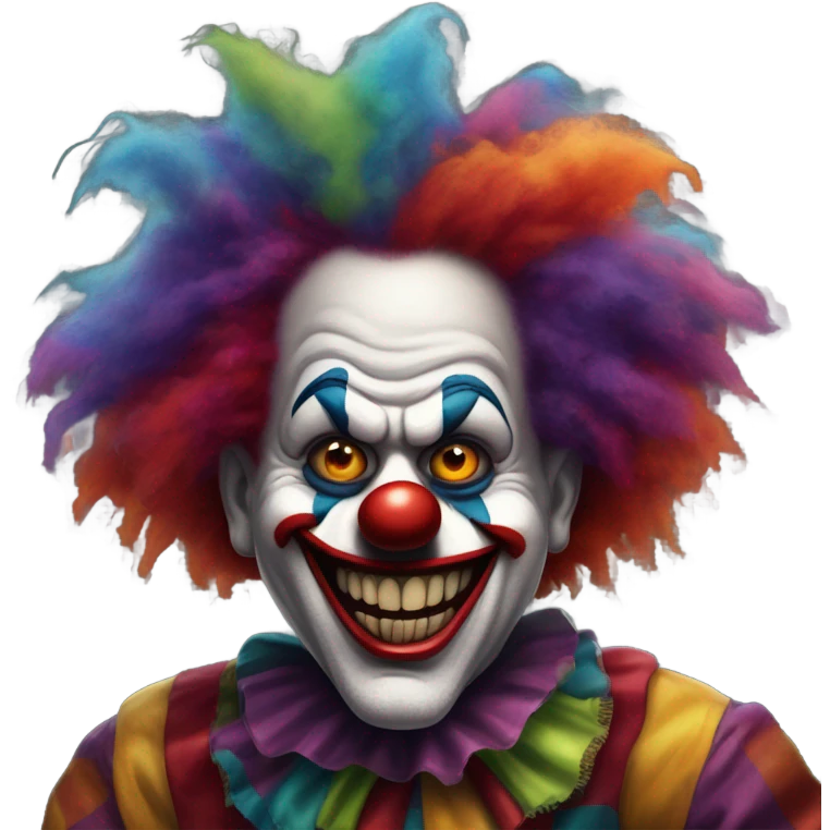 Scary clown emoji
