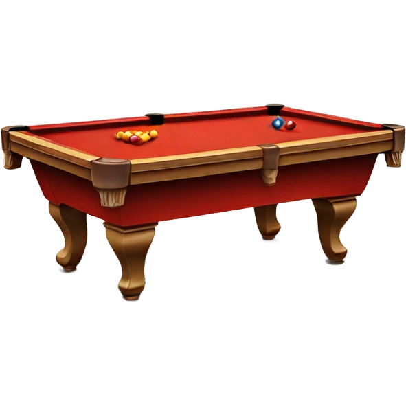 red pool table emoji