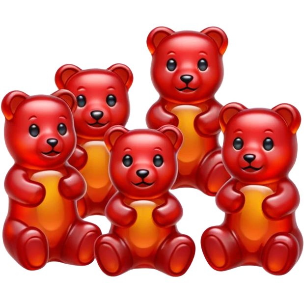 red Gummy Bears emoji