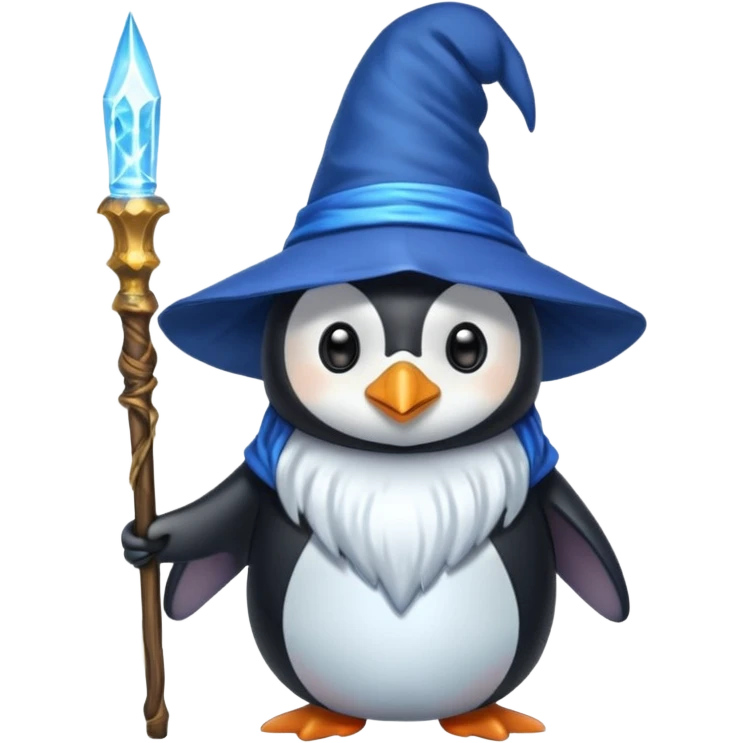 Penguin Wizard emoji