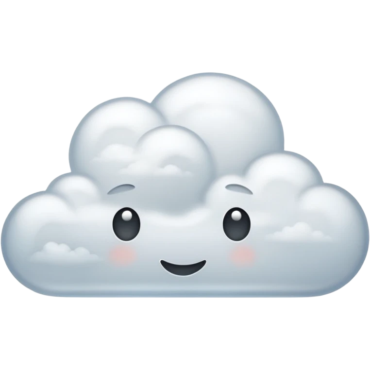 Transparent white and gray emoji
