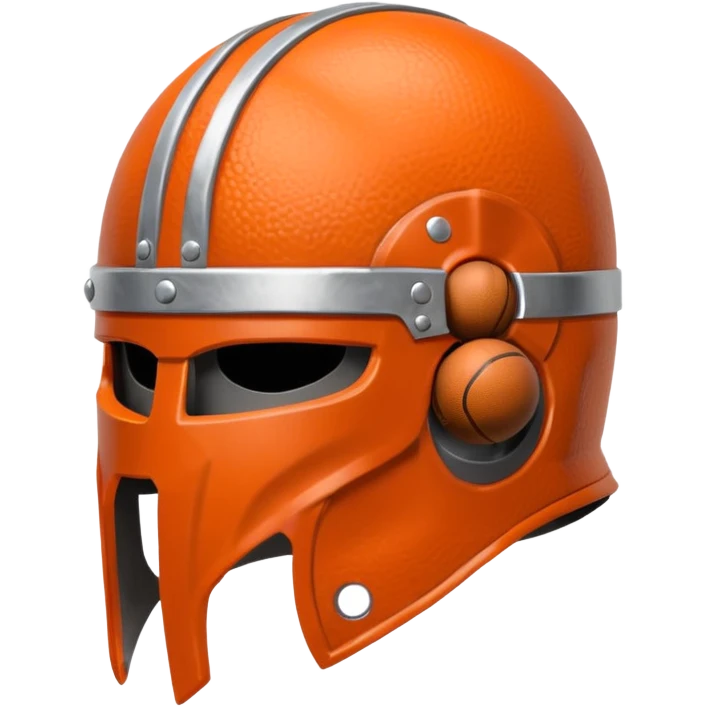 Viking helmet + basketball basketball emoji
