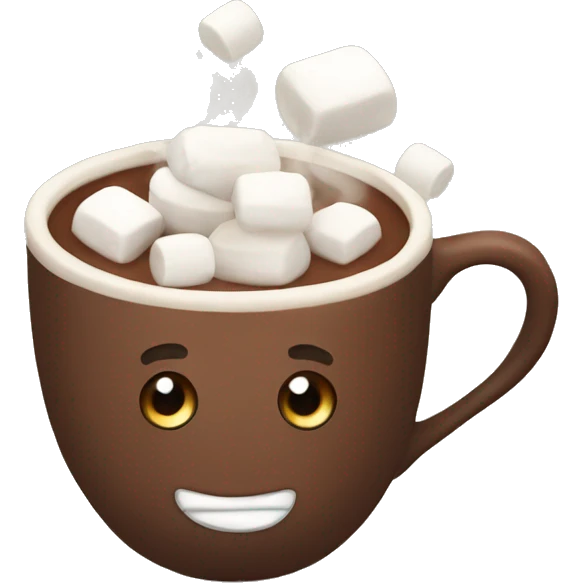 Hot cocoa with marshmallows emoji