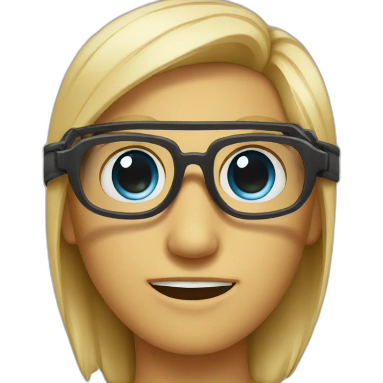 eyes emojie but with safety glasses emoji