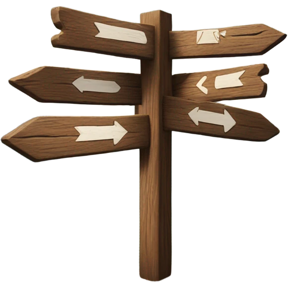 Mountain trail sign  emoji