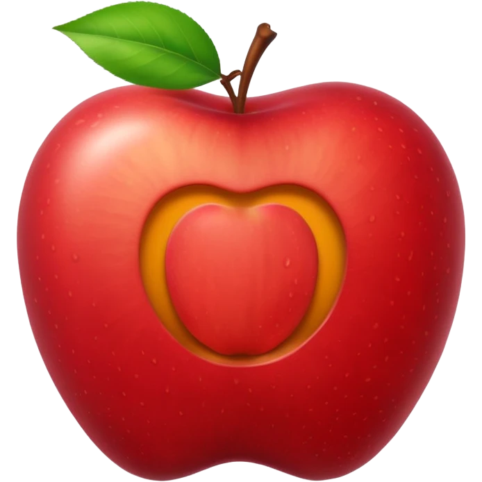 Empty apple like o with letter o up and B down in the midlle emoji