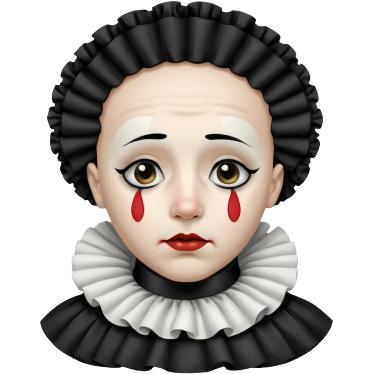 sad pierrot emoji
