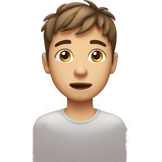 Boy with teary eyes emoji