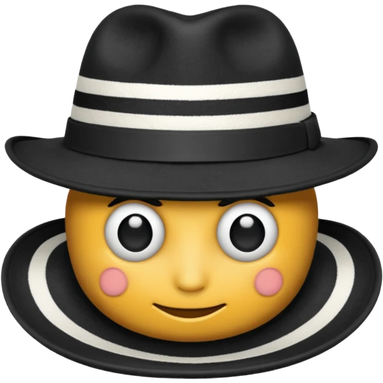 striped Fedora emoji
