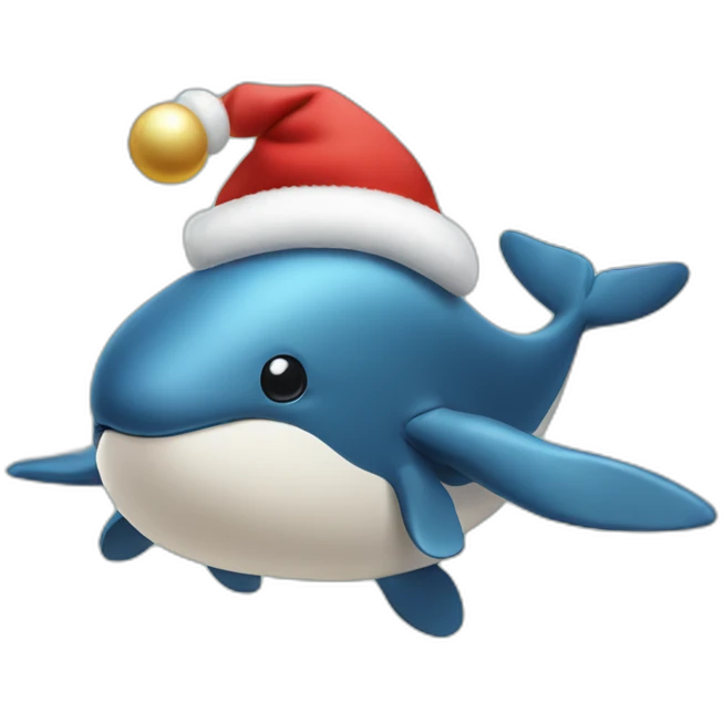 christmas whale emoji