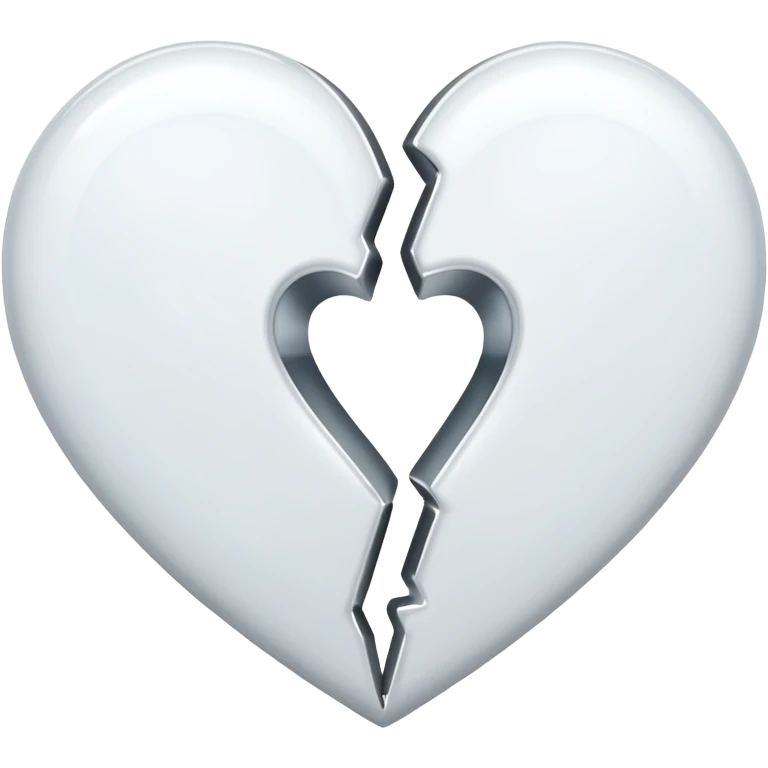 Shiny double white heart emoji