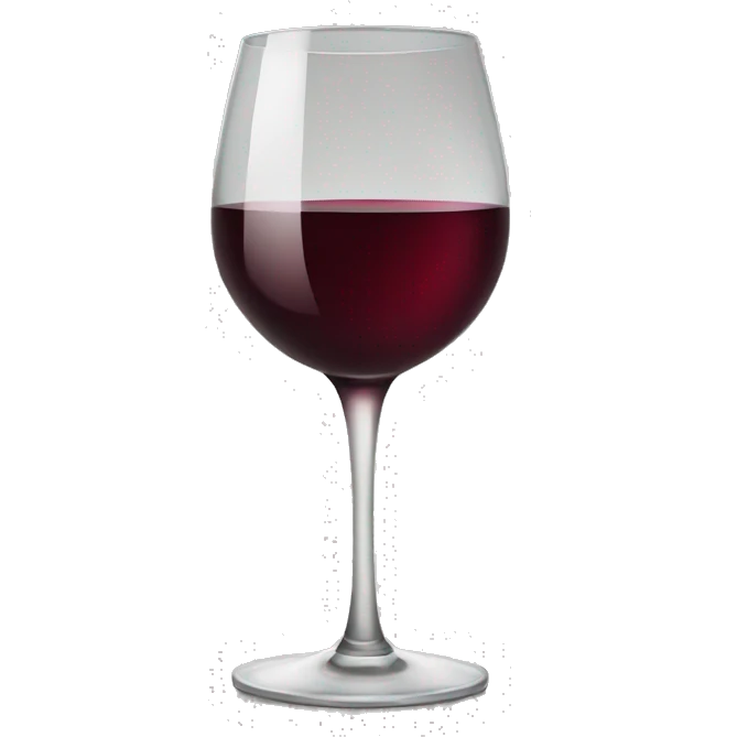 Glass of wine emoji