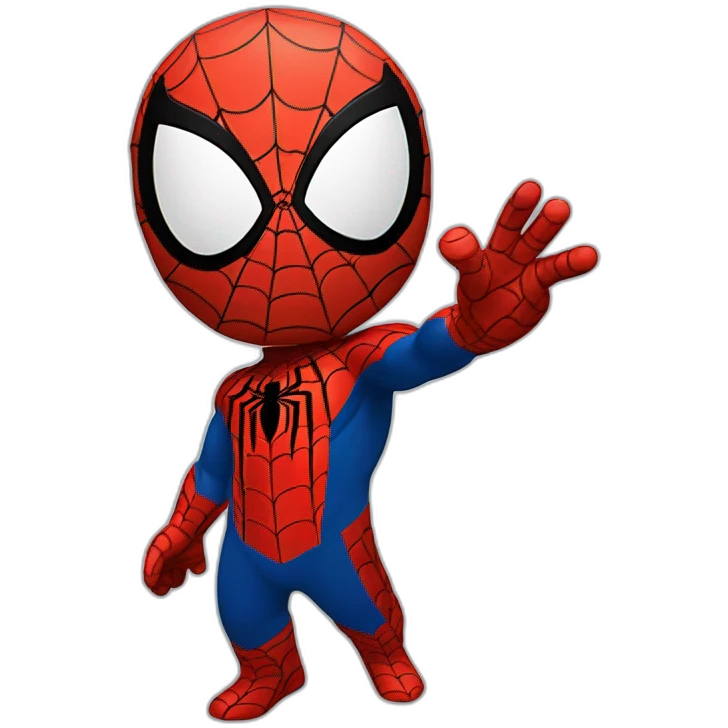 Spider man giving a high five emoji