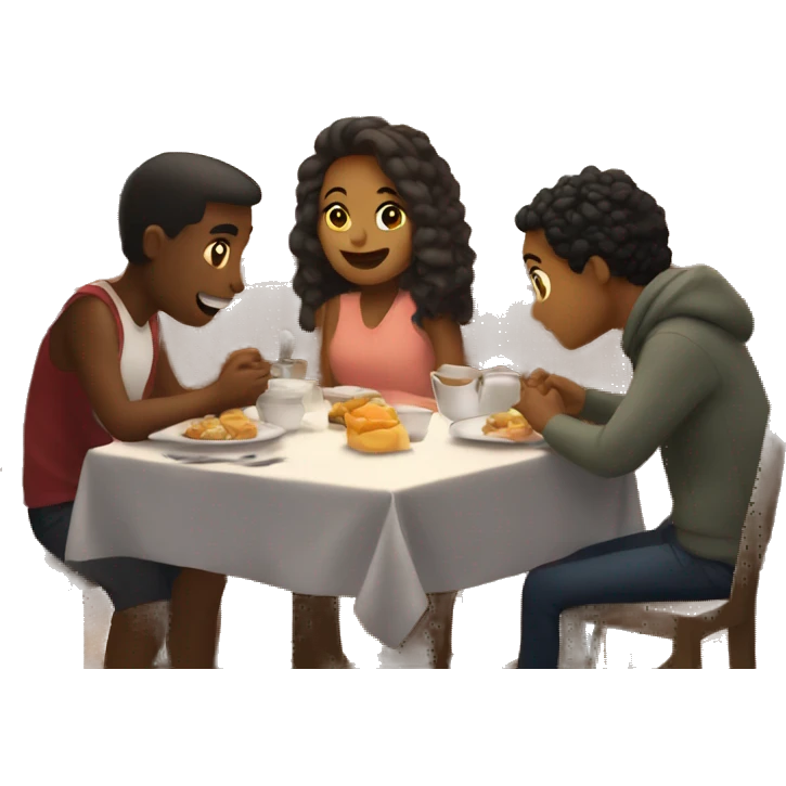 cozy indoor dining moment emoji