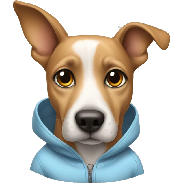 dog wearing a tracksuit emoji
