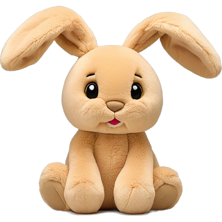 tan floppy ear bunny jellycat stuffed animal emoji