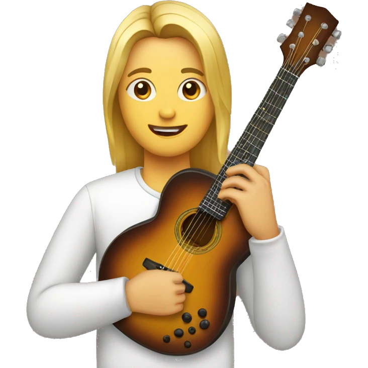 Gitár + mlokzer felirat emoji