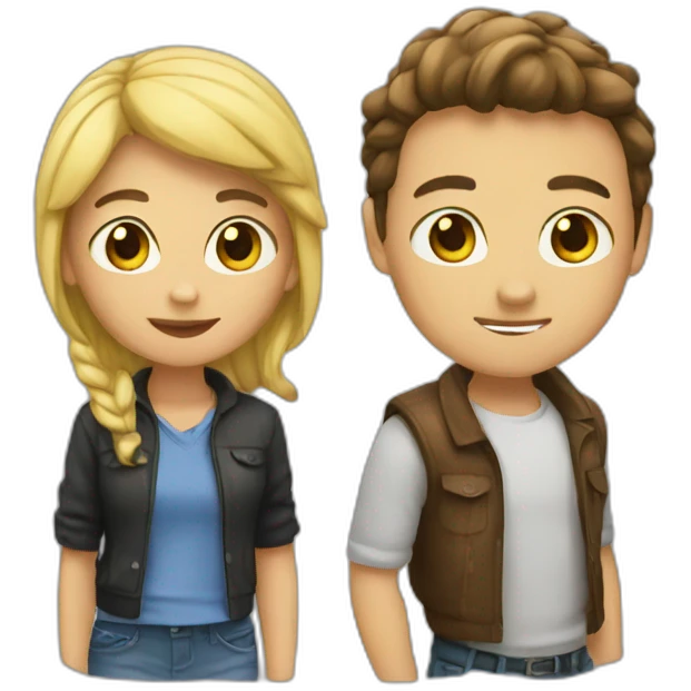 Friend with friend emoji