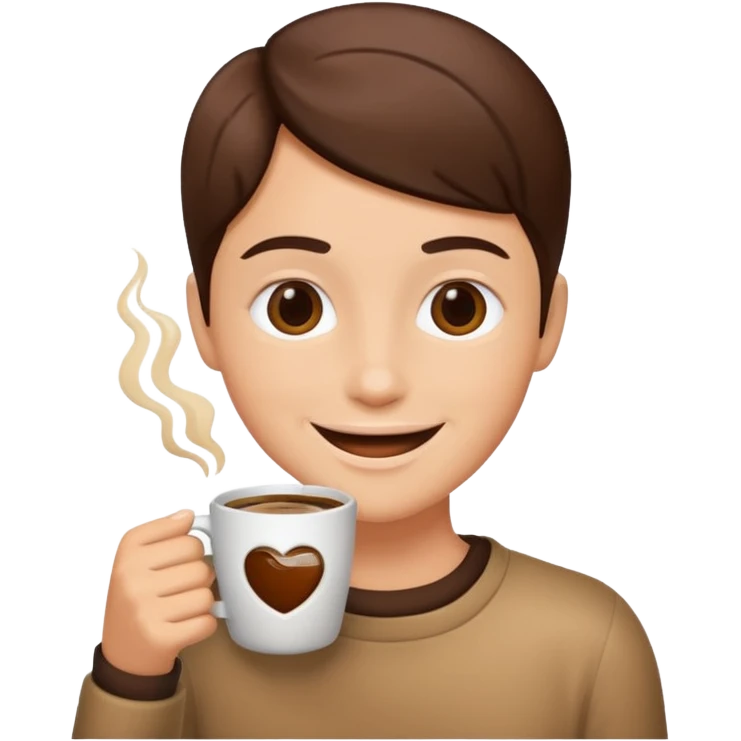 Tomando café emoji