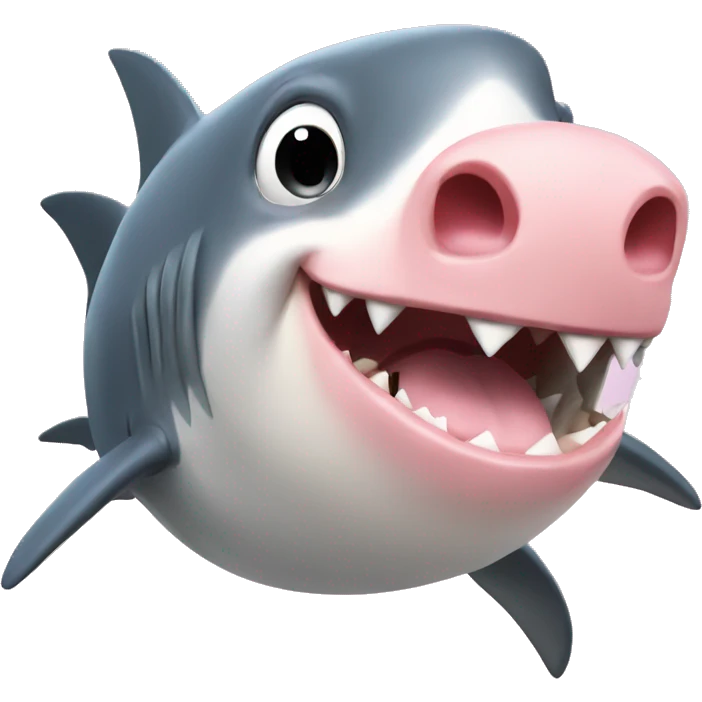 shark + pig emoji
