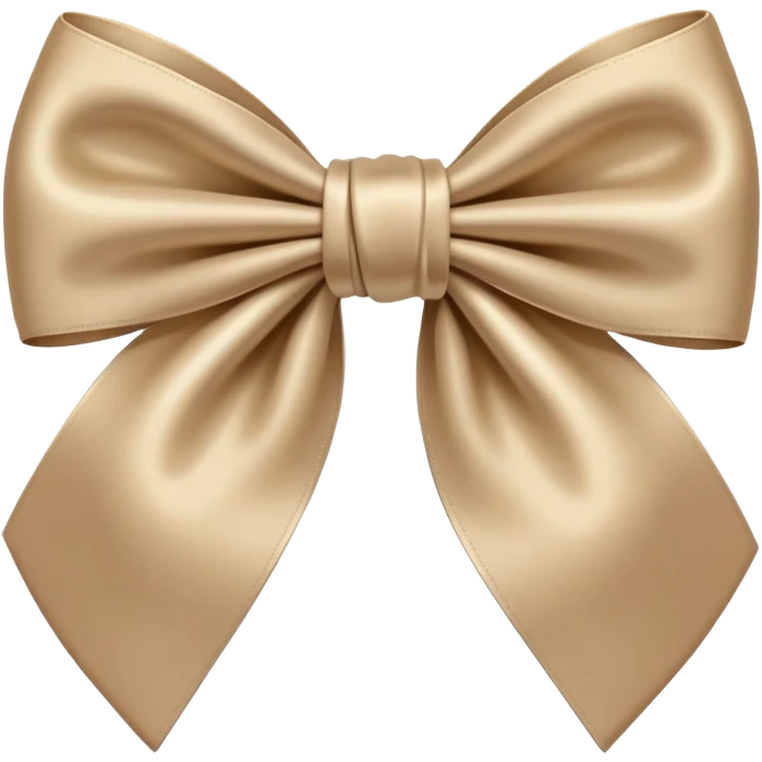 Beige bow emoji