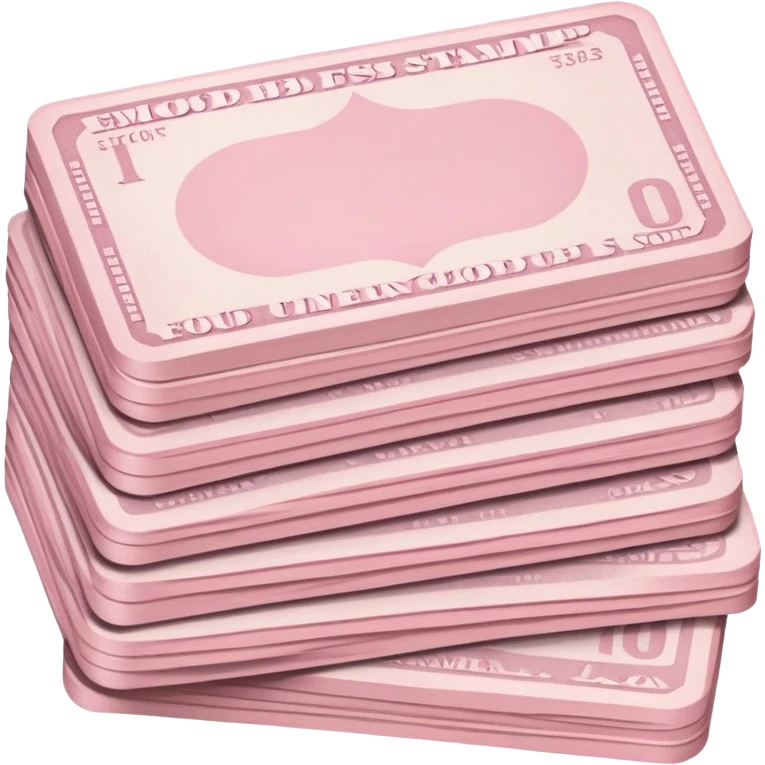 Light pink foodstamp emoji
