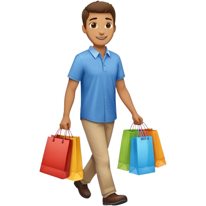 Que cria um emoji de um homem que acabou de sair da loja emoji