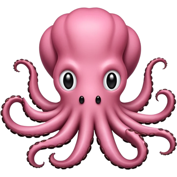 Gato de color rosa que se parezca a un pulpo emoji