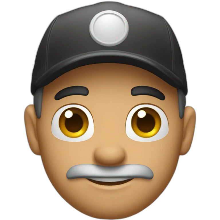 A plumber in a black cap emoji