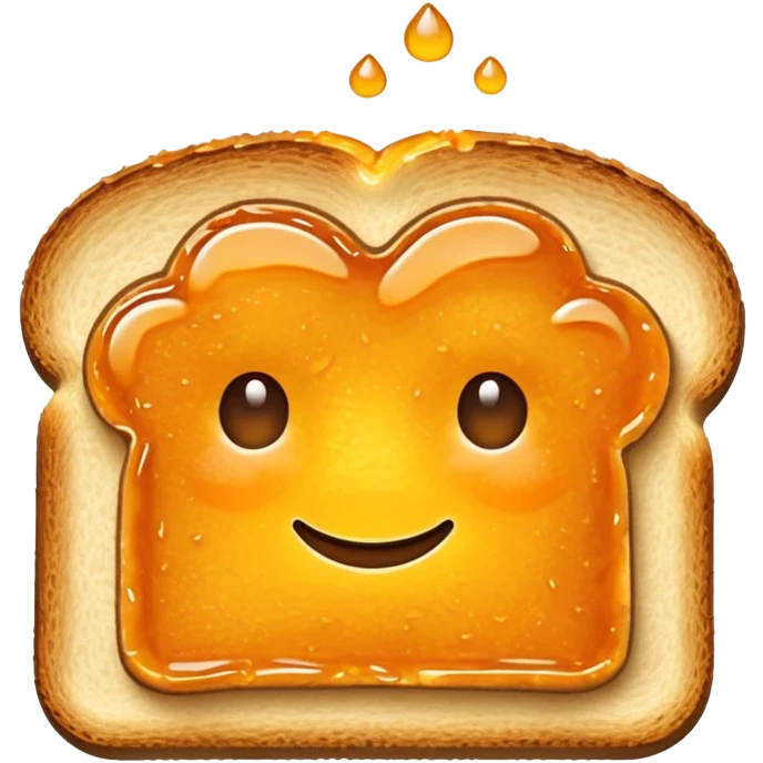 toast with orange marmalade spread emoji