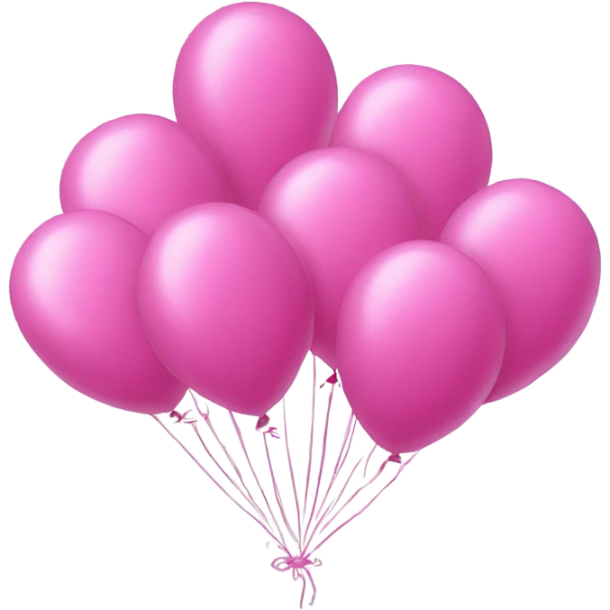 Pink balloons 2023 emoji