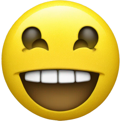 a yellow smiley face ball with small ball hands emoji