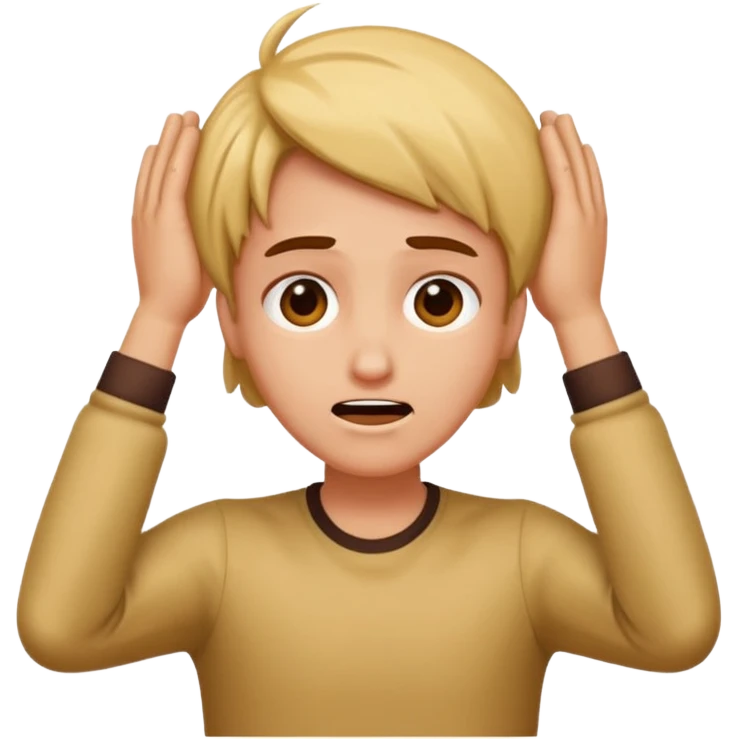 cartoon face with exaggerated fainting gesture wrist on head theatrical over-the-top emoji