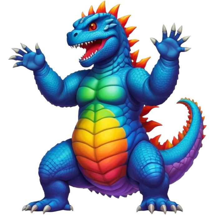 Godzilla in the Grateful Dead danc emoji
