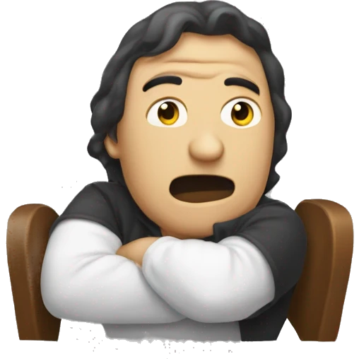Emoji qui se mord la lèvre  emoji