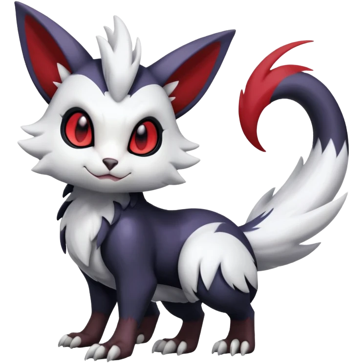 Shiny Furret-Absol-Noivern-Hybrid (Full body) emoji