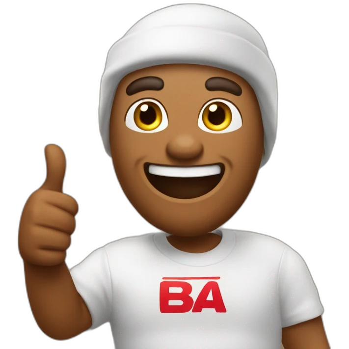 Peppe gives a thumb up and has nutellaa on his mouth emoji