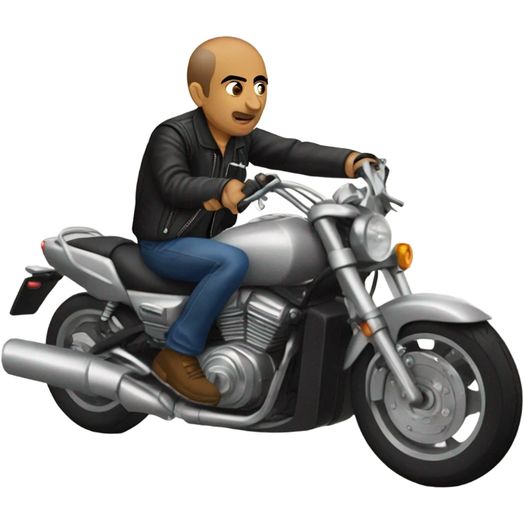 Zemmour on a motorcylce emoji
