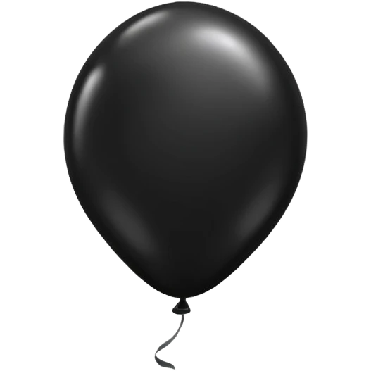 Black baloon  emoji